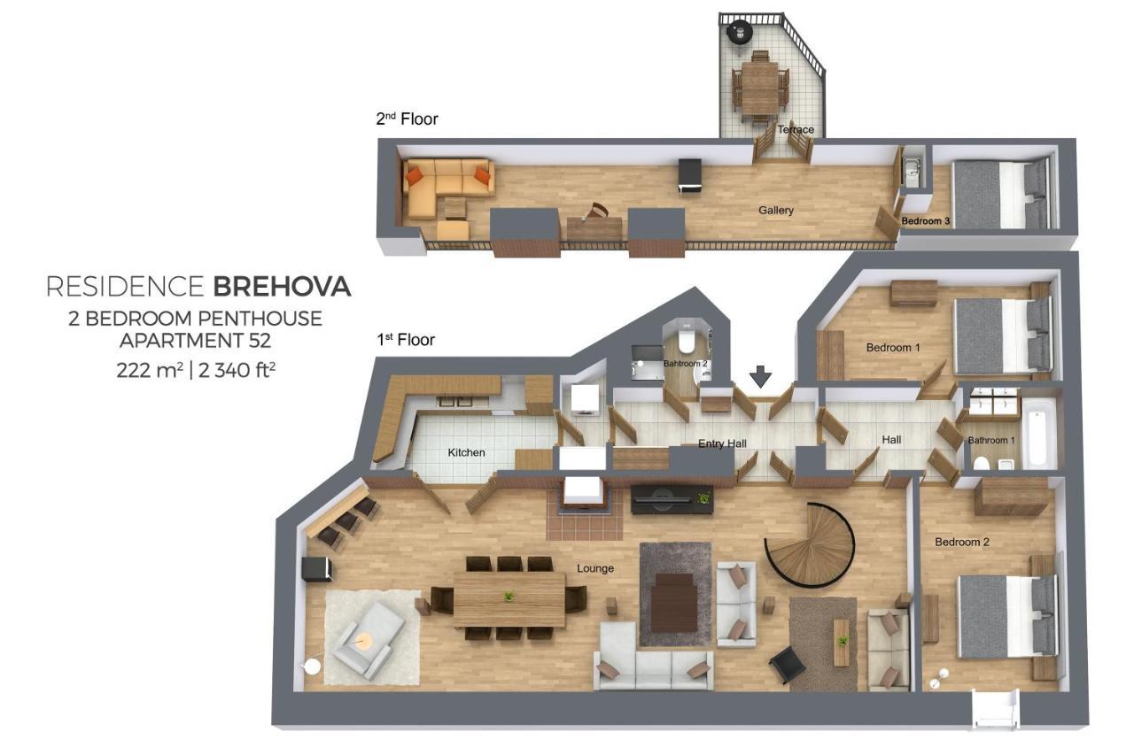 Residence Brehova Прага Стая снимка